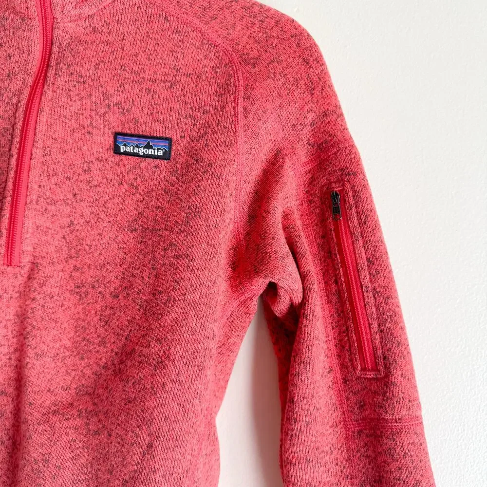 Patagonia Tomato Red Better Sweater Half Zip Fleece Jacket Medium Gorp Gorp Core